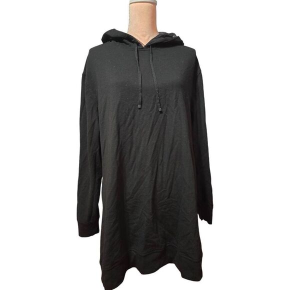 Victoria Sport by Victoria's Secret Open Back Hooded Fleece Tunic Top - Picture 4 of 8